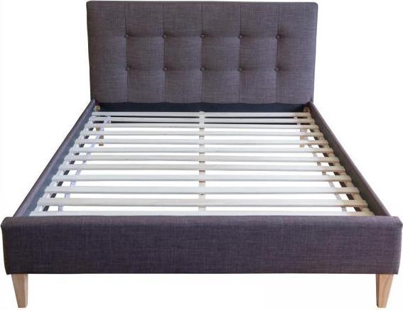 Image du produit Homestyle4u Lit rembourré Lit double Lit en tissu Cadre de lit (140 x 200)