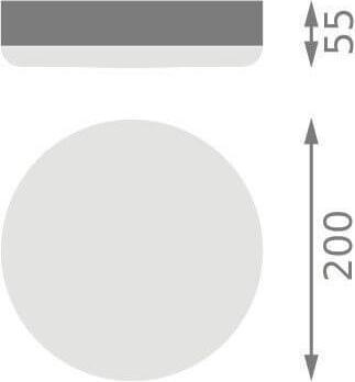 Immagine prodotto Ledvance Lampada da parete/soffitto SURFACE SLIM IK10 rotonda 200 19W 840 bianco IP65 (2000 lm)