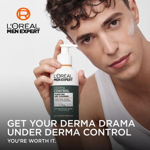 Immagine prodotto L'Oréal Paris Men Expert Derma Control Purifying Gel Cleanser (Gel, 260 ml)