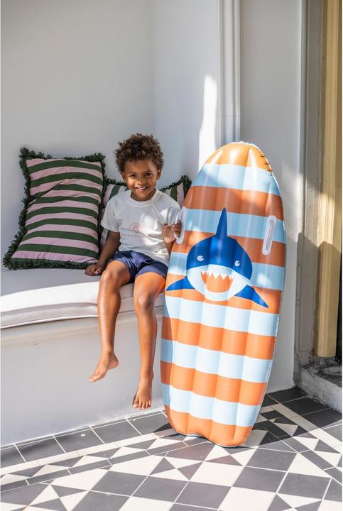 Actual product image Swim Essentials Inflatable Surfboard Striped Shark