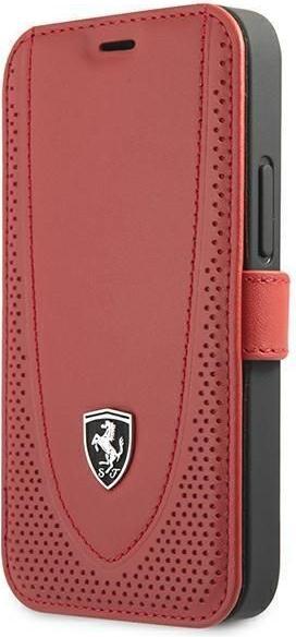 Image du produit Ferrari FEOGOFLBKP12SRE iPhone 12 mini 5,4" czerwony/red book Off Track Perforated (Apple iPhone 12 mini)