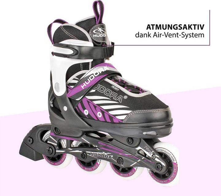 Actual product image Hudora Children Inline Skates Mia Purple (29, 30, 31, 32)