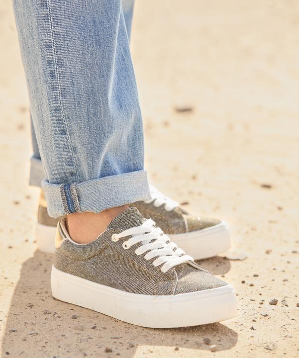 Produktbild Joe Browns Two-Tone Glitter Platform Low-Top Trainers (42)
