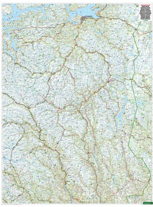 Produktbild Norwegen Mitte, Strassen- und Freizeitkarte 1:250.000, freytag & berndt (freytag & berndt, Deutsch, Englisch, Niederländisch, Slowakisch, Tschechisch, Italienisch, Norwegisch, Spanisch)