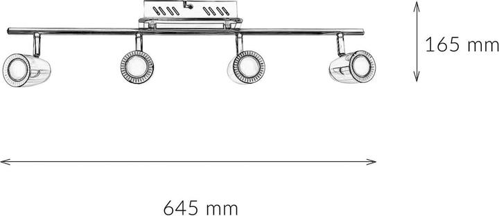 Produktbild Licht-Erlebnisse Spot Strahler Skylar (1960 lm)