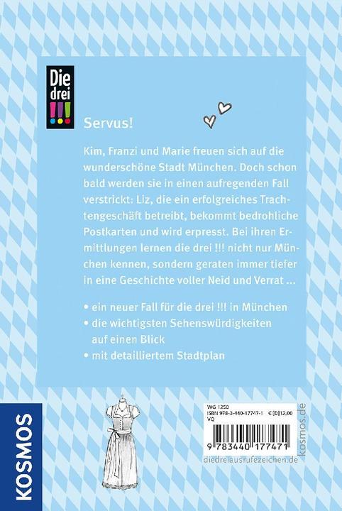 Immagine prodotto Kosmos Die drei!!!, Betrug, Brezn und ganz viel München (Tedesco, Henriette Wich, Ina Biber, Franziska Misselwitz, 2024)