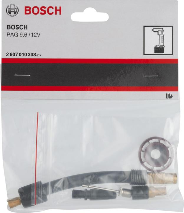 Produktbild Bosch Professional Zubehör Zubehör-Set für Druckluftpumpen (Ventiladapter Set)