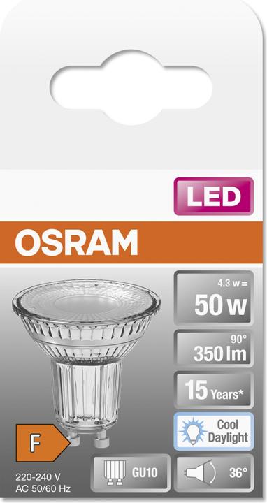 Produktbild Osram Reflektor (GU10, 4.30 W, 350 lm, 1 x, F)