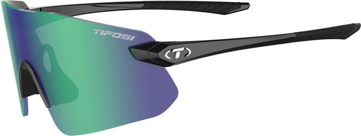 Actual product image Tifosi VOGEL SL glossy black glasses (1Smoke Green lens 15.4 % light transmission) (PREMIERY: (1Smoke Green glass 15.4 % light transmission)
