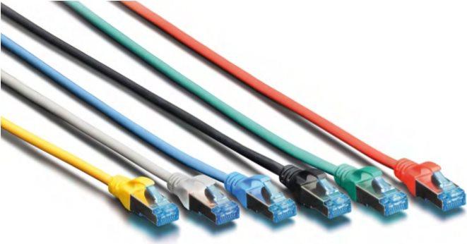 Actual product image Digitus CAT 5e SF-UTP Patch cord PVC AWG 26/7 Length 1 m Colour Black (SF/UTP, CAT5e, 1 m)