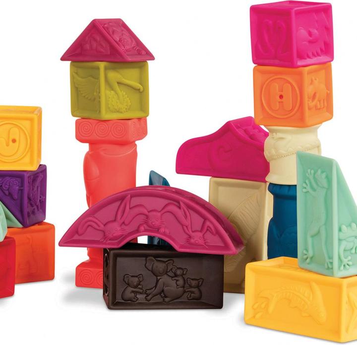 Actual product image B.toys B. Elemenosqueeze Building Blocks NEW