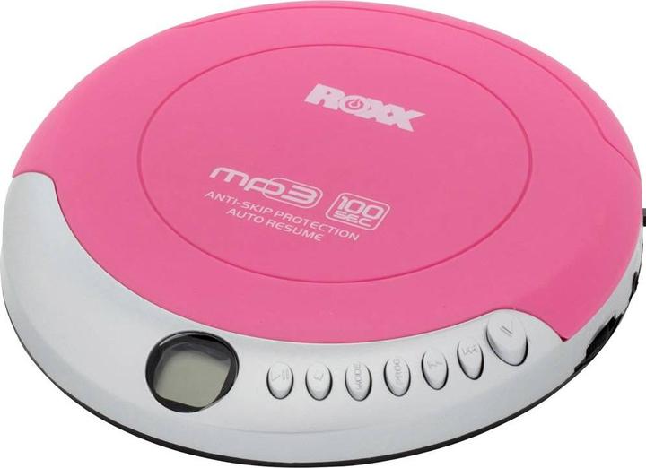 Produktbild Roxx PCD 501 pink Tragbarer CD-Player CD, CD-R, CD-RW, MP3 Pink, Silber