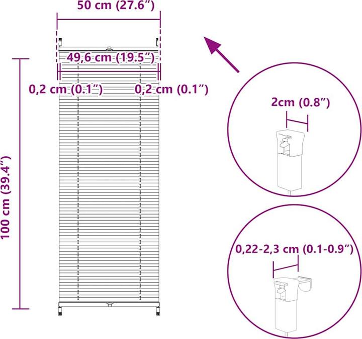 Produktbild VidaXL Eward (50 x 100 cm)