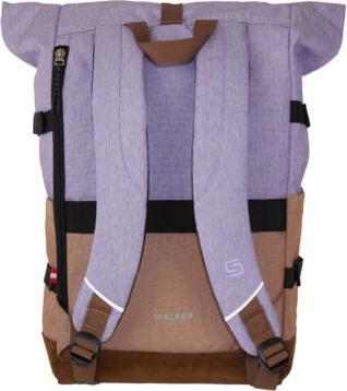 Actual product image Walker School rucksack Roll up two Lavend/Biscuit (30 l)