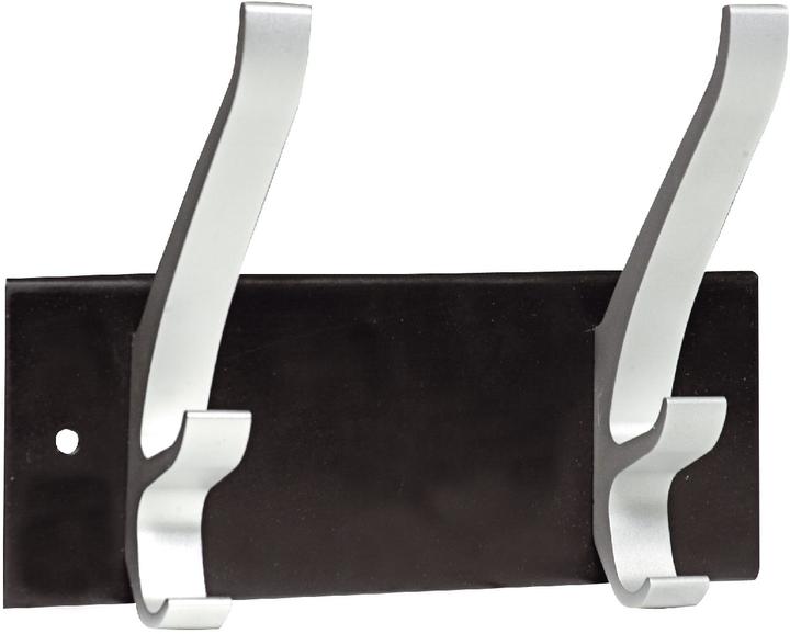 Actual product image Unilux Coat hook "CYPRES", 2 Triple hooks aluminum, steel bracket with (762V0...