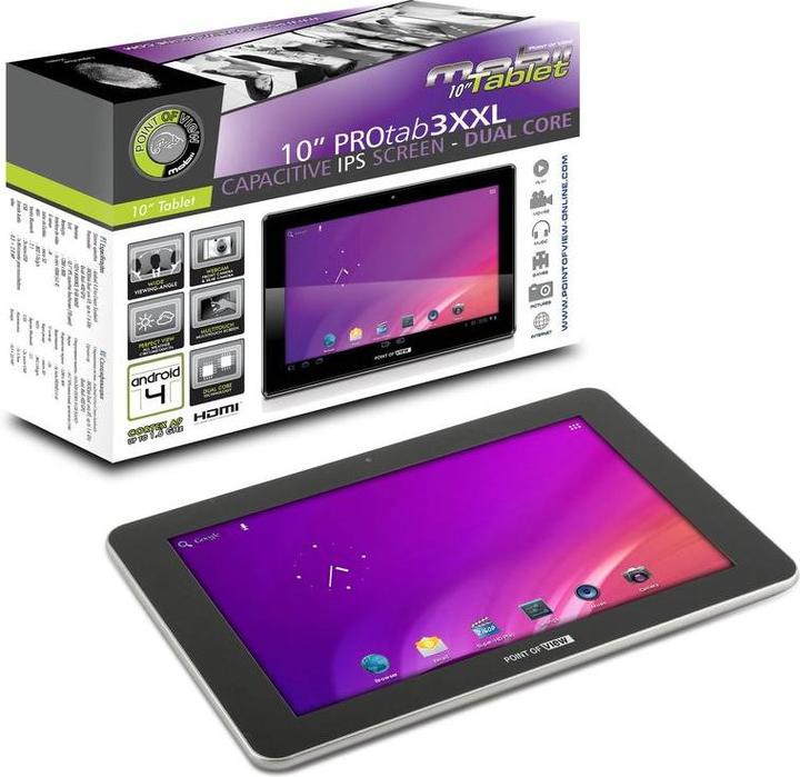Immagine prodotto Point of View 3 XXL (4G, 10.10", 8 GB, Argento)
