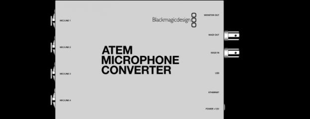 Image du produit Blackmagic Convertisseur de microphone ATEM (Commutateur vidéo)