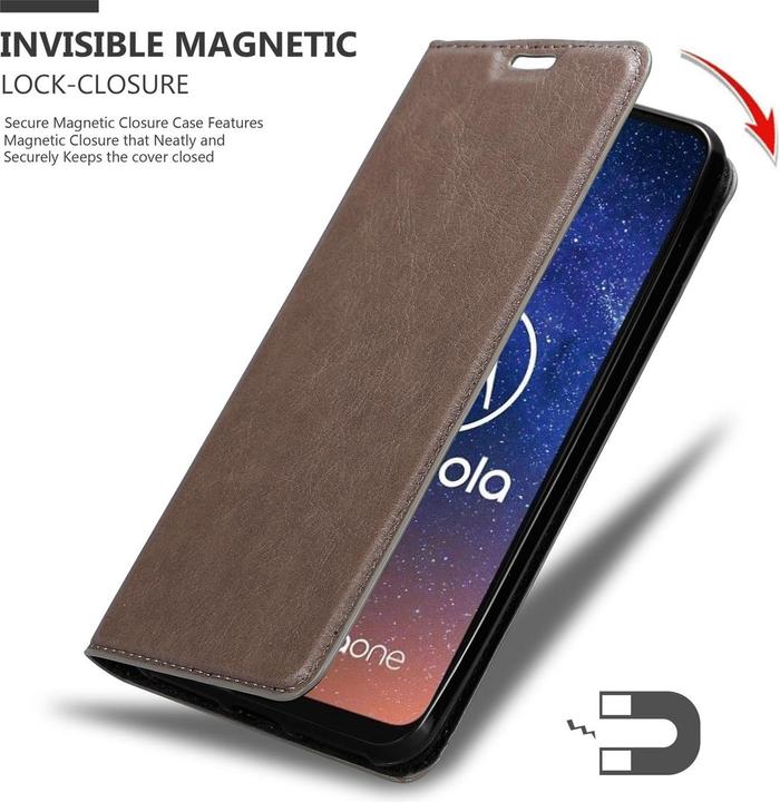 Immagine prodotto Cadorabo Copertina magnetica invisibile del libro (Motorola One Vision)