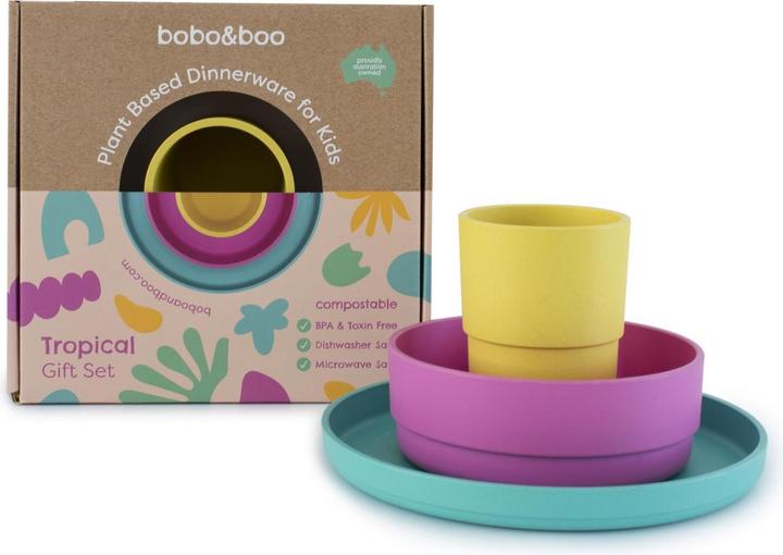 Produktbild Bobo&boo bobo & boo plant-based Geschirr Set, tropical