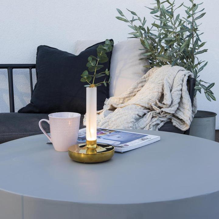 Produktbild Konstsmide Akku-LED Vase Biarritz goldfarben Indoor/Outdoor 7827-803 (54 lm)