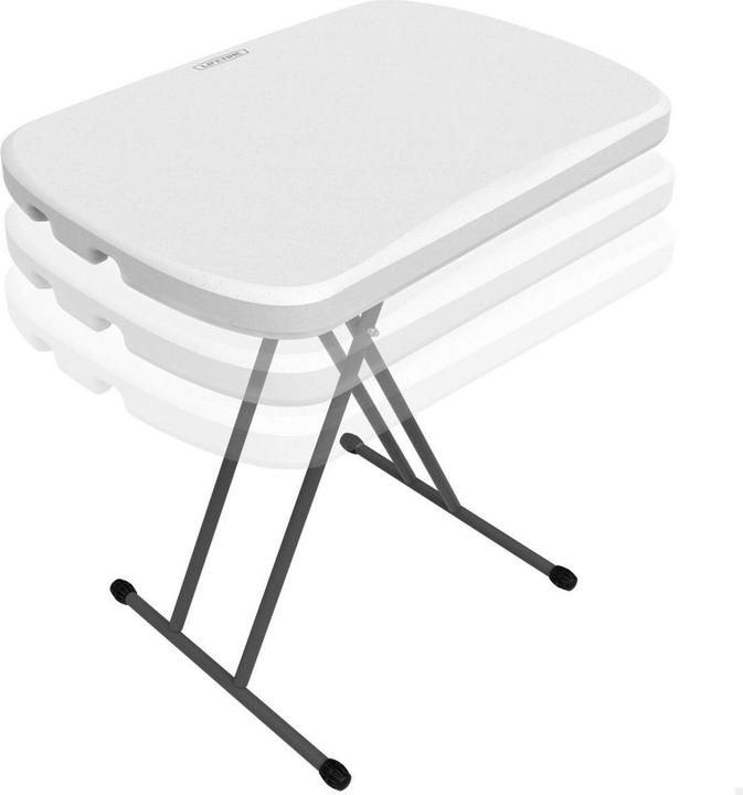 Produktbild Lifetime Picknick-Tisch Weiss Stahl HDPE 66 x 71 x 46 cm