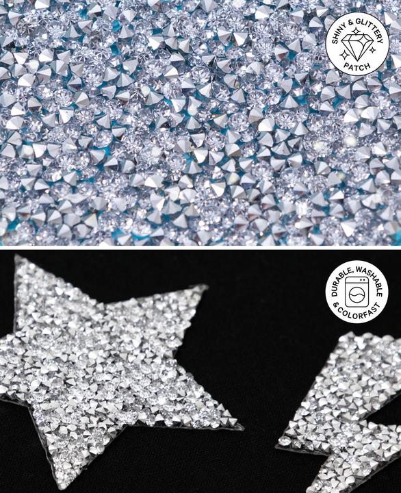 Image du produit I Am Creative Ecusson Iron on patch éclair avec scintillement (1 x)