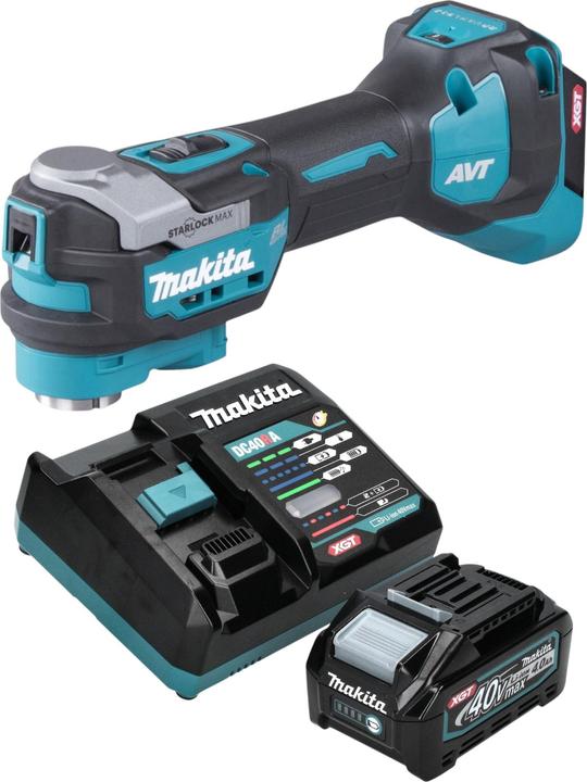 Image du produit Makita TM 001 GM101 Outil multifonctions sans fil 40 V max Starlock Max Brushless + 1x batterie 4,0 Ah +