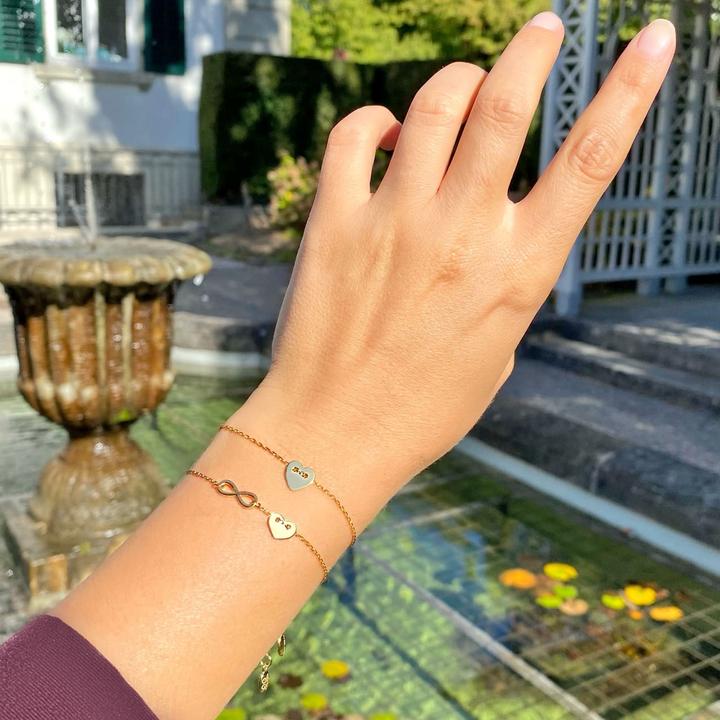 Actual product image Candy Vega bracelet, 925 sterling silver, gold-plated (17.50 cm, 925 Sterling silver, 18k gold-plated)