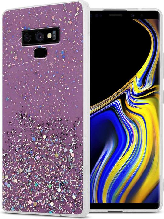 Lila mit Glitter