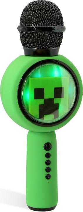 Actual product image OTL Children's LED karaoke microphone with micro SD card slot and funny voice distorter, long running
