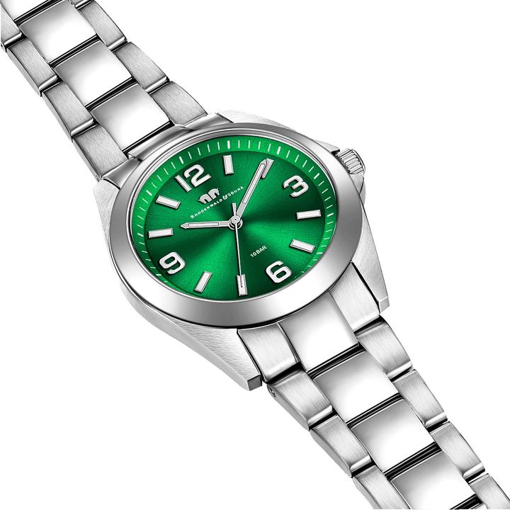 Actual product image Ladies Quartz Watch Majestia Stainless Steel Silver - 32438 (Analogue wristwatch, 37.50 mm)