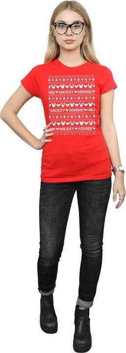 Produktbild Disney Mickey And Minnie Christmas Fair Isle TShirt (S)