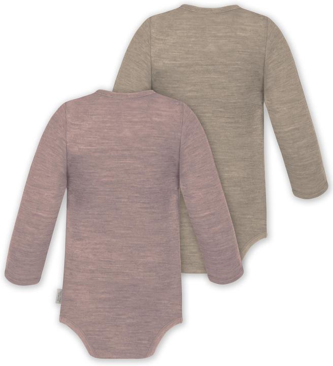 Produktbild Normani 2er Pack Baby Merino Body Langarm „Auckland" - 9373 (68)