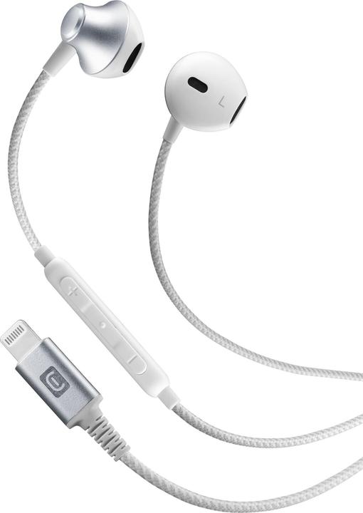 Actual product image Cellularline Earphones Stunt for Apple iPhone White (Cable)