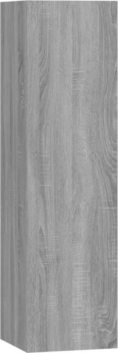 Actual product image VidaXL 4-tlg. TV-Schrank-Set Grau Sonoma Holzwerkstoff,Farbe: Grau (30 x 30 x 110 cm)