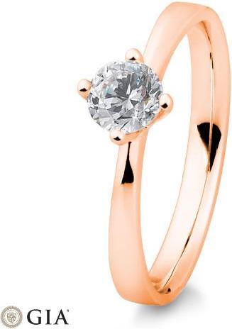 Actual product image Breuning RING - 4-piece prong setting (58, 585/14 K Gold)