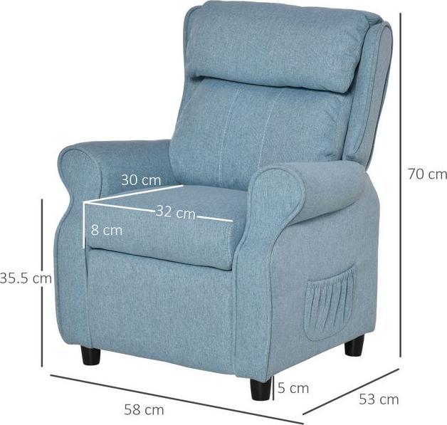 Image du produit Swisshandel24 Canapé pour enfants Canapé pour enfants Chaise Canapé inclinable avec repose-pieds pour 3-5 ans (Fauteuil pour enfants)