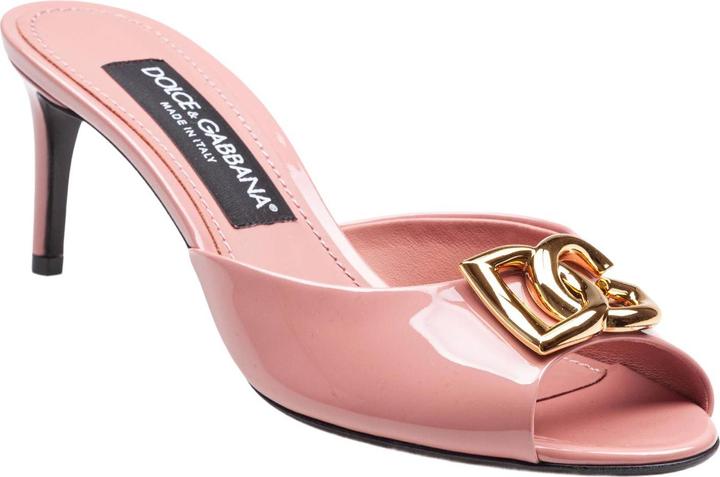 Dolce & Gabbana keira sandal in patent leather pink color (42)