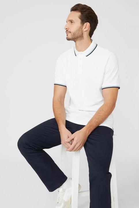 Actual product image Universal Textiles Pique Tipped Polo Shirt (XL)