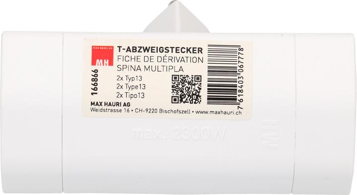 Produktbild Max Hauri Abzweigstecker (Typ 13, 2 x)