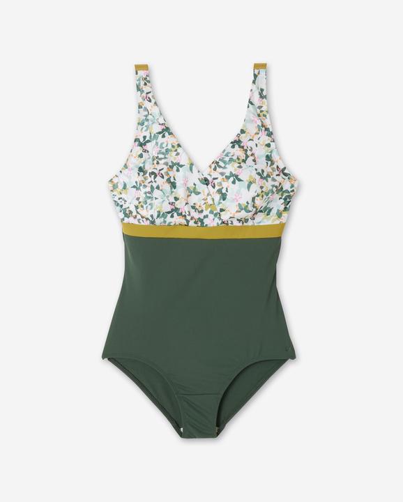 Nabaiji Women’s swimming larger bust 1-piece swimsuit - Mia all mini green (40, 42)