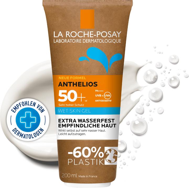 Image du produit La Roche Posay Anthelios Wetskin adulte SPF 50+ (Gel solaire, SPF 50+, 200 ml, 213 g)
