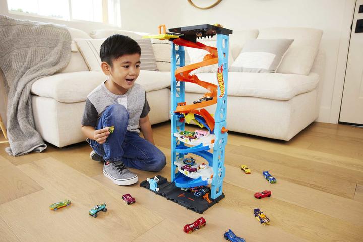 Produktbild Hot Wheels City 2-in-1-Rennturm Spielset