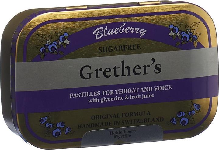 Actual product image Grethers Blueberry pastilles without sugar (1 Piece)