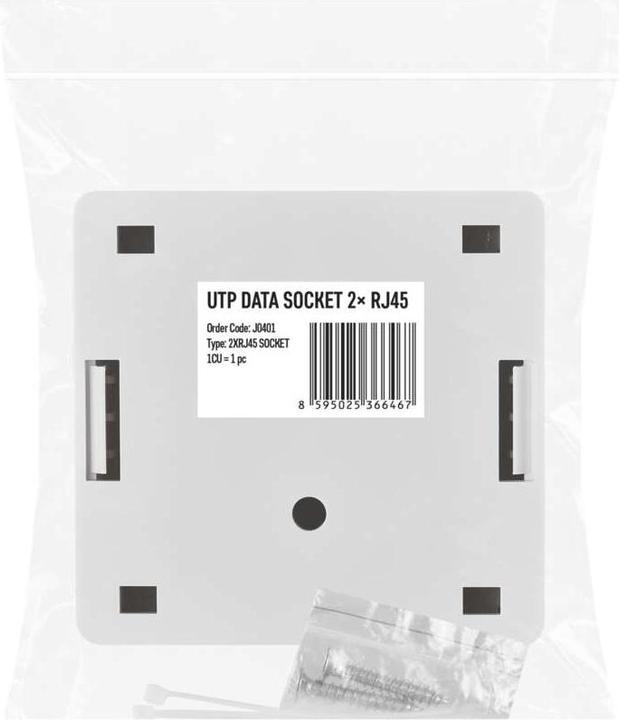 Actual product image Emos UTP data socket