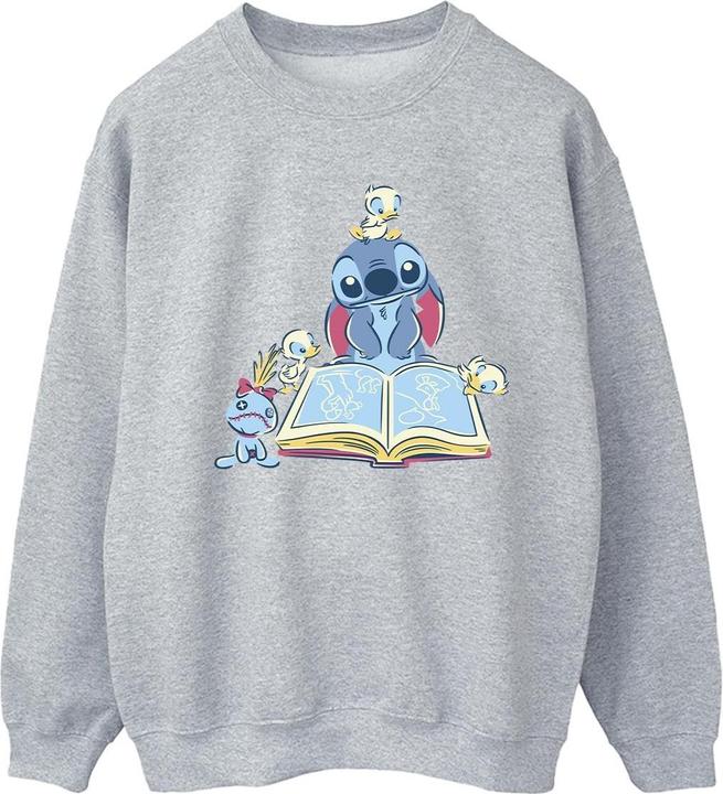 Disney Lilo & Stitch Reading A Book Sweatshirt (M)