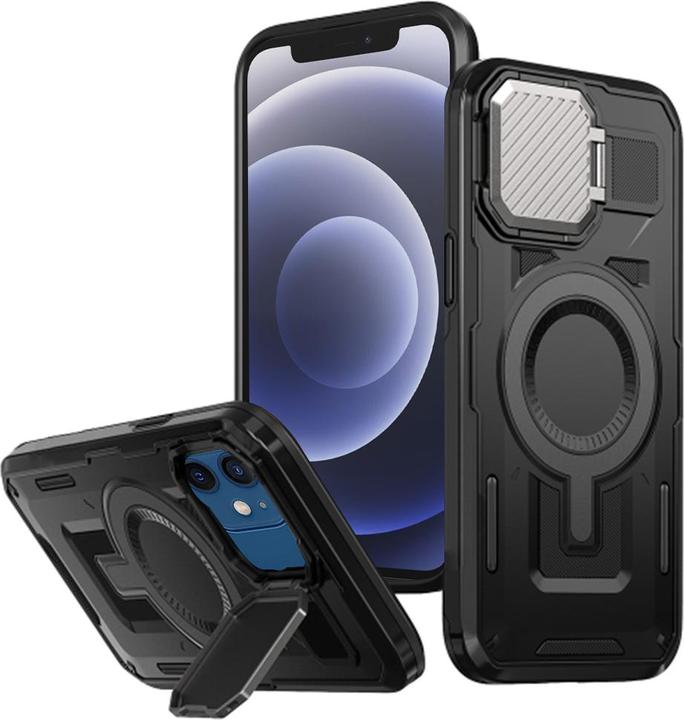 Image du produit Techsuit - CamVault MagSafe - iPhone 12 / iPhone 12 Pro - Black (Apple iPhone 12, Apple iPhone 12 Pro)