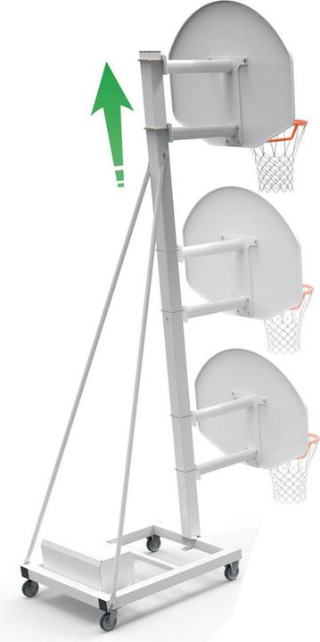 Sporti Feststehender Kopf für Basketballkorb Höhe 2,60m Versatz 0,60