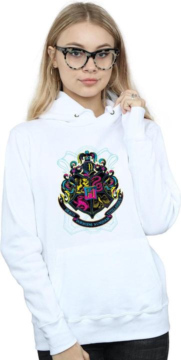 Image du produit - Sweat à capuche NEON HOGWARTS CREST - Femme (L)