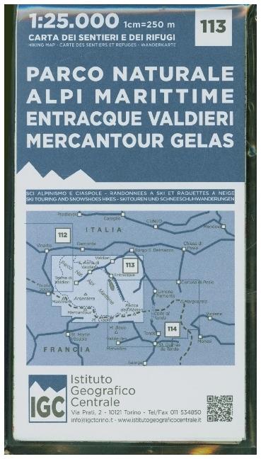 Image du produit Carte de randonnée IGC Alpi Marittime